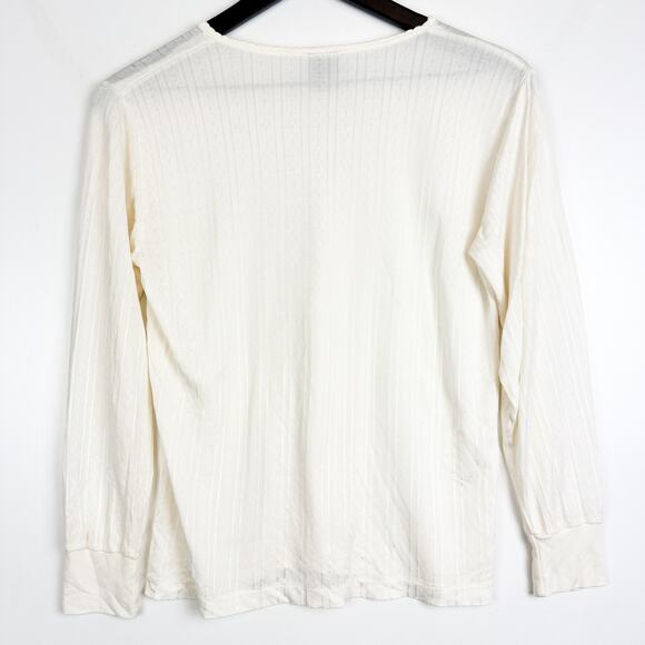 Eddie Bauer Womens 100% Silk Base Layer Under Shirt White - L - Picture 4 of 7